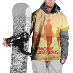 Накидка на куртку 3D с принтом Imagine Dragons в Екатеринбурге, 100% полиэстер |  | rock | имэджн драгонз | рок