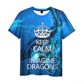 Мужская футболка 3D с принтом Imagine Dragons в Екатеринбурге, 100% полиэфир | прямой крой, круглый вырез горловины, длина до линии бедер | Тематика изображения на принте: imagine dragons