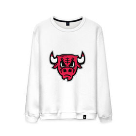 Мужской свитшот хлопок с принтом Chicago Bulls (голова) в Екатеринбурге, 100% хлопок |  | chicago bulls | буллз | чикаго