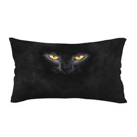 Подушка 3D антистресс с принтом Черная кошка в Екатеринбурге, наволочка — 100% полиэстер, наполнитель — вспененный полистирол | состоит из подушки и наволочки на молнии | глаза | киса | кот | котик | кошка | черная кошка
