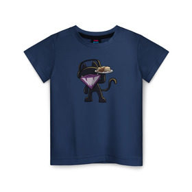 Детская футболка хлопок с принтом Monstercat в Екатеринбурге, 100% хлопок | круглый вырез горловины, полуприлегающий силуэт, длина до линии бедер | cat | monenstercrat | monster | дабстеп | кот | музыка | электронная музыка