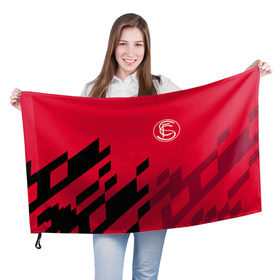 Флаг 3D с принтом Севилья в Екатеринбурге, 100% полиэстер | плотность ткани — 95 г/м2, размер — 67 х 109 см. Принт наносится с одной стороны | sevilla | севилья | спорт | фк | футбол