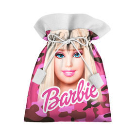 Подарочный 3D мешок с принтом Барби в Екатеринбурге, 100% полиэстер | Размер: 29*39 см | swag | барки | девушкам | камуфляж | свэг