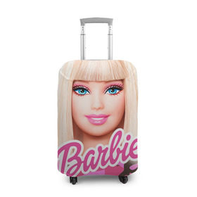 Чехол для чемодана 3D с принтом Барби в Екатеринбурге, 86% полиэфир, 14% спандекс | двустороннее нанесение принта, прорези для ручек и колес | swag | барки | девушкам | камуфляж | свэг