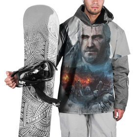 Накидка на куртку 3D с принтом Witcher в Екатеринбурге, 100% полиэстер |  | Тематика изображения на принте: ведьмак
