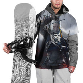 Накидка на куртку 3D с принтом Геральт в Екатеринбурге, 100% полиэстер |  | Тематика изображения на принте: ведьмак