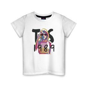 Детская футболка хлопок с принтом Taylor Swift в Екатеринбурге, 100% хлопок | круглый вырез горловины, полуприлегающий силуэт, длина до линии бедер | Тематика изображения на принте: тейлор элисон свифт