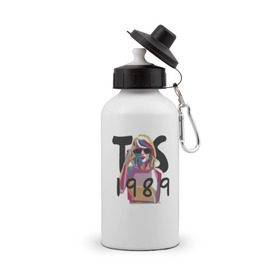 Бутылка спортивная с принтом Taylor Swift в Екатеринбурге, металл | емкость — 500 мл, в комплекте две пластиковые крышки и карабин для крепления | тейлор элисон свифт