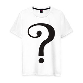 Мужская футболка хлопок с принтом Classic TV Riddler в Екатеринбурге, 100% хлопок | прямой крой, круглый вырез горловины, длина до линии бедер, слегка спущенное плечо. | dc | riddler | загадочник | супергерой