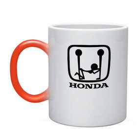 Кружка хамелеон с принтом Honda Logo Sexy в Екатеринбурге, керамика | меняет цвет при нагревании, емкость 330 мл | Тематика изображения на принте: 