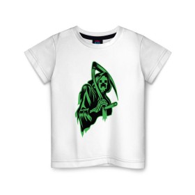 Детская футболка хлопок с принтом Grim Creeper в Екатеринбурге, 100% хлопок | круглый вырез горловины, полуприлегающий силуэт, длина до линии бедер | Тематика изображения на принте: 