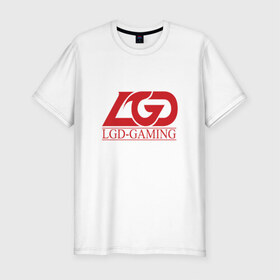 Мужская футболка премиум с принтом команда LGD в Екатеринбурге, 92% хлопок, 8% лайкра | приталенный силуэт, круглый вырез ворота, длина до линии бедра, короткий рукав | dota | dota 2 | lgd | китай