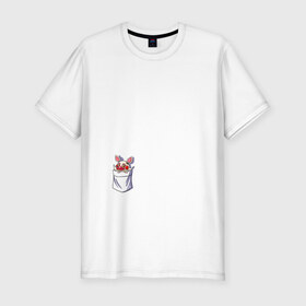 Мужская футболка премиум с принтом FNAF - [Mangle] в Екатеринбурге, 92% хлопок, 8% лайкра | приталенный силуэт, круглый вырез ворота, длина до линии бедра, короткий рукав | fnaf | fnaf 2 | mangle | фнаф