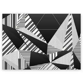 Поздравительная открытка с принтом Геометрия в Екатеринбурге, 100% бумага | плотность бумаги 280 г/м2, матовая, на обратной стороне линовка и место для марки
 | Тематика изображения на принте: геометрия | текстура | фигура