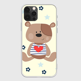 Чехол для iPhone 12 Pro Max с принтом Мишка в Екатеринбурге, Силикон |  | девушкам | медведь | мишка | цветок