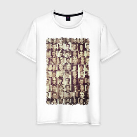 Мужская футболка хлопок с принтом Звёзды кино (3) в Екатеринбурге, 100% хлопок | прямой крой, круглый вырез горловины, длина до линии бедер, слегка спущенное плечо. | hollywood | голливуд | кинозвёзды