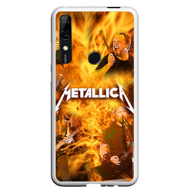 Чехол для Honor P Smart Z с принтом METALLICA в Екатеринбурге, Силикон | Область печати: задняя сторона чехла, без боковых панелей | metallica | rock | металлика | метла | рок