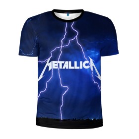 Мужская футболка 3D спортивная с принтом METALLICA в Екатеринбурге, 100% полиэстер с улучшенными характеристиками | приталенный силуэт, круглая горловина, широкие плечи, сужается к линии бедра | metallica | rock | металлика | рок