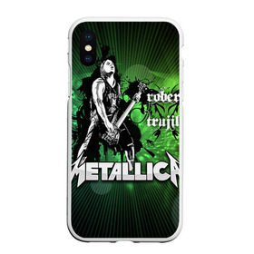 Чехол для iPhone XS Max матовый с принтом METALLICA в Екатеринбурге, Силикон | Область печати: задняя сторона чехла, без боковых панелей | металлика