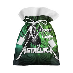 Подарочный 3D мешок с принтом METALLICA в Екатеринбурге, 100% полиэстер | Размер: 29*39 см | металлика