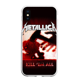 Чехол для iPhone XS Max матовый с принтом METALLICA в Екатеринбурге, Силикон | Область печати: задняя сторона чехла, без боковых панелей | metallica | rock | металлика | рок