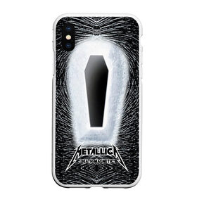 Чехол для iPhone XS Max матовый с принтом METALLICA в Екатеринбурге, Силикон | Область печати: задняя сторона чехла, без боковых панелей | металлика