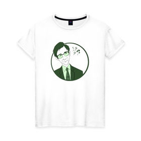 Женская футболка хлопок с принтом Ридлер в Екатеринбурге, 100% хлопок | прямой крой, круглый вырез горловины, длина до линии бедер, слегка спущенное плечо | gotham | готэм | загадочник | ридлер