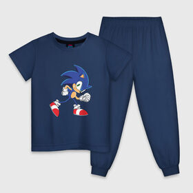 Детская пижама хлопок с принтом Sonic the Hedgehog в Екатеринбурге, 100% хлопок |  брюки и футболка прямого кроя, без карманов, на брюках мягкая резинка на поясе и по низу штанин
 | sonic | sonic the hedgehogсега | олдскул | соник