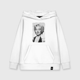 Детская толстовка хлопок с принтом Мэрилин Монро (Marilyn Monroe) в Екатеринбурге, 100% хлопок | Круглый горловой вырез, эластичные манжеты, пояс, капюшен | marilyn monroe | актриса | мэрилин монро | певица