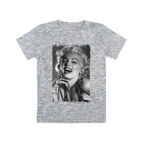 Детская футболка хлопок с принтом Marilyn Monroe в Екатеринбурге, 100% хлопок | круглый вырез горловины, полуприлегающий силуэт, длина до линии бедер | Тематика изображения на принте: marilyn monroe | актриса | мэрилин монро | певица