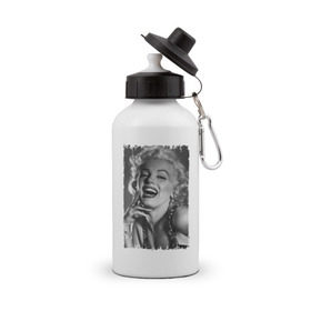 Бутылка спортивная с принтом Marilyn Monroe в Екатеринбурге, металл | емкость — 500 мл, в комплекте две пластиковые крышки и карабин для крепления | marilyn monroe | актриса | мэрилин монро | певица