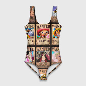 Купальник-боди 3D с принтом One Piece в Екатеринбурге, 82% полиэстер, 18% эластан | Круглая горловина, круглый вырез на спине | Тематика изображения на принте: anime | one piece | аниме | ван пис