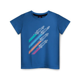 Детская футболка хлопок с принтом Назад в будущее в Екатеринбурге, 100% хлопок | круглый вырез горловины, полуприлегающий силуэт, длина до линии бедер | автомобиль | гонка | делориан | машина | пушка | тачка