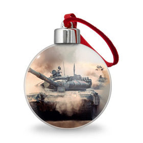 Ёлочный шар с принтом Танк в Екатеринбурге, Пластик | Диаметр: 77 мм | армия | войска | сила | танк | танки | танкист | танковые войска
