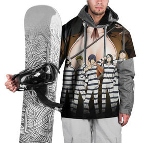 Накидка на куртку 3D с принтом Prison School в Екатеринбурге, 100% полиэстер |  | kangoku gakuen | kiyoshi fujino | киёши фуджино | призон скул