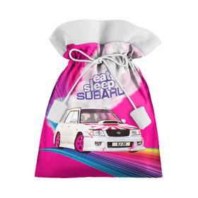 Подарочный 3D мешок с принтом Subaru в Екатеринбурге, 100% полиэстер | Размер: 29*39 см | drag | eat | ej20 | forester | jdm | rainbow | sf5 | sleep | subaru | субару | супердрифтбитва | форестер