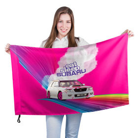 Флаг 3D с принтом Subaru в Екатеринбурге, 100% полиэстер | плотность ткани — 95 г/м2, размер — 67 х 109 см. Принт наносится с одной стороны | drag | eat | ej20 | forester | jdm | rainbow | sf5 | sleep | subaru | субару | супердрифтбитва | форестер