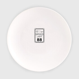 Тарелка с принтом Знак ограничения скорости в Екатеринбурге, фарфор | диаметр - 210 мм
диаметр для нанесения принта - 120 мм | Тематика изображения на принте: 