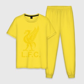 Мужская пижама хлопок с принтом Liverpool Gerrard в Екатеринбурге, 100% хлопок | брюки и футболка прямого кроя, без карманов, на брюках мягкая резинка на поясе и по низу штанин
 | ливерпуль