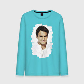 Мужской лонгслив хлопок с принтом Roger Federer в Екатеринбурге, 100% хлопок |  | Тематика изображения на принте: roger federer | роджер федерер | теннис | чемпион