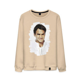 Мужской свитшот хлопок с принтом Roger Federer в Екатеринбурге, 100% хлопок |  | roger federer | роджер федерер | теннис | чемпион