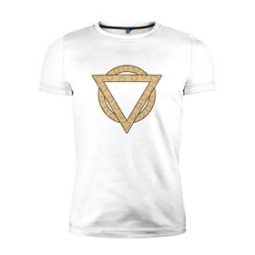 Мужская футболка премиум с принтом Enter Shikari Triangle в Екатеринбурге, 92% хлопок, 8% лайкра | приталенный силуэт, круглый вырез ворота, длина до линии бедра, короткий рукав | enter shikari | triangle