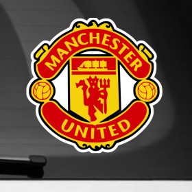 Наклейка на автомобиль с принтом Манчестер Юнайтед в Екатеринбурге, ПВХ |  | Тематика изображения на принте: manchester united | игра | манчестер юнайтед | спорт | футбол