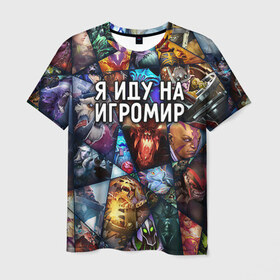 Мужская футболка 3D с принтом Игромир в Екатеринбурге, 100% полиэфир | прямой крой, круглый вырез горловины, длина до линии бедер | 