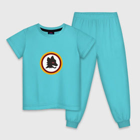Детская пижама хлопок с принтом Franchesko Totti в Екатеринбурге, 100% хлопок |  брюки и футболка прямого кроя, без карманов, на брюках мягкая резинка на поясе и по низу штанин
 | as | roma | рома | тотти | франческо