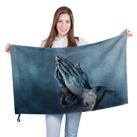 Флаг 3D с принтом Руки в Екатеринбурге, 100% полиэстер | плотность ткани — 95 г/м2, размер — 67 х 109 см. Принт наносится с одной стороны | hipster | pray | style | руки | хипстер | хипстеры