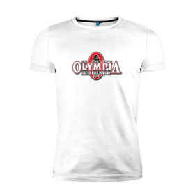 Мужская футболка премиум с принтом Mr. Olympia в Екатеринбурге, 92% хлопок, 8% лайкра | приталенный силуэт, круглый вырез ворота, длина до линии бедра, короткий рукав | Тематика изображения на принте: heath | kai | mr | olimpia | olympia | мистер | олимпия