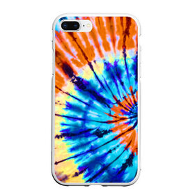 Чехол для iPhone 7Plus/8 Plus матовый с принтом Tie dye в Екатеринбурге, Силикон | Область печати: задняя сторона чехла, без боковых панелей | Тематика изображения на принте: tie dye