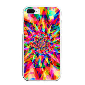 Чехол для iPhone 7Plus/8 Plus матовый с принтом Tie dye в Екатеринбурге, Силикон | Область печати: задняя сторона чехла, без боковых панелей | орнамент | узор