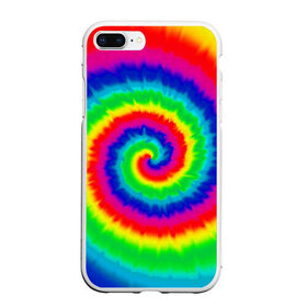 Чехол для iPhone 7Plus/8 Plus матовый с принтом Tie dye в Екатеринбурге, Силикон | Область печати: задняя сторона чехла, без боковых панелей | Тематика изображения на принте: tie dye